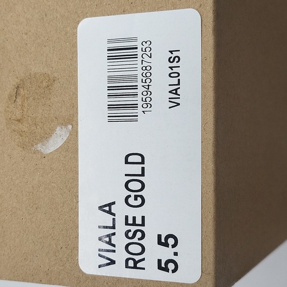 B1530- Steve Madden Viala Gold Rose Size 5.5 NWT - Picture 8 of 14
